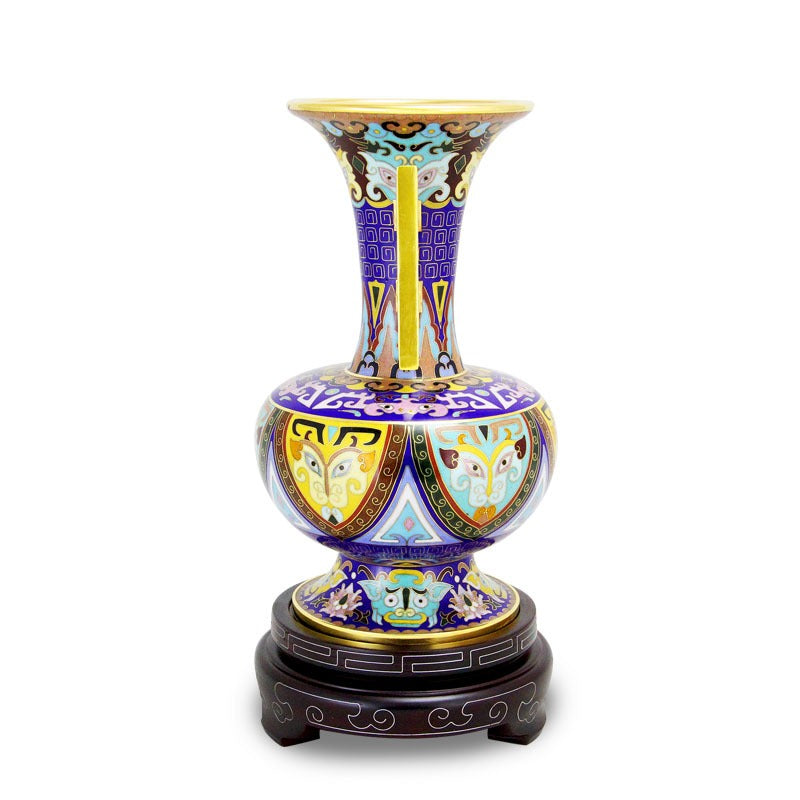 Imperial Chinese Cloisonné Collectible Vase for Home & Gifting