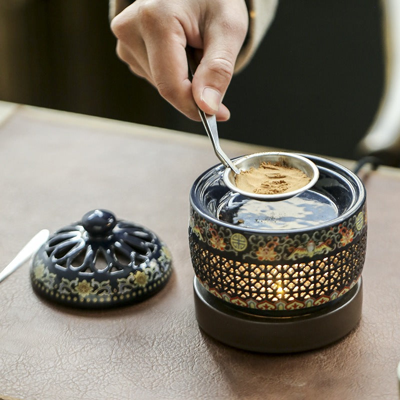 Cloisonné Electric Incense Burner with Temperature Control