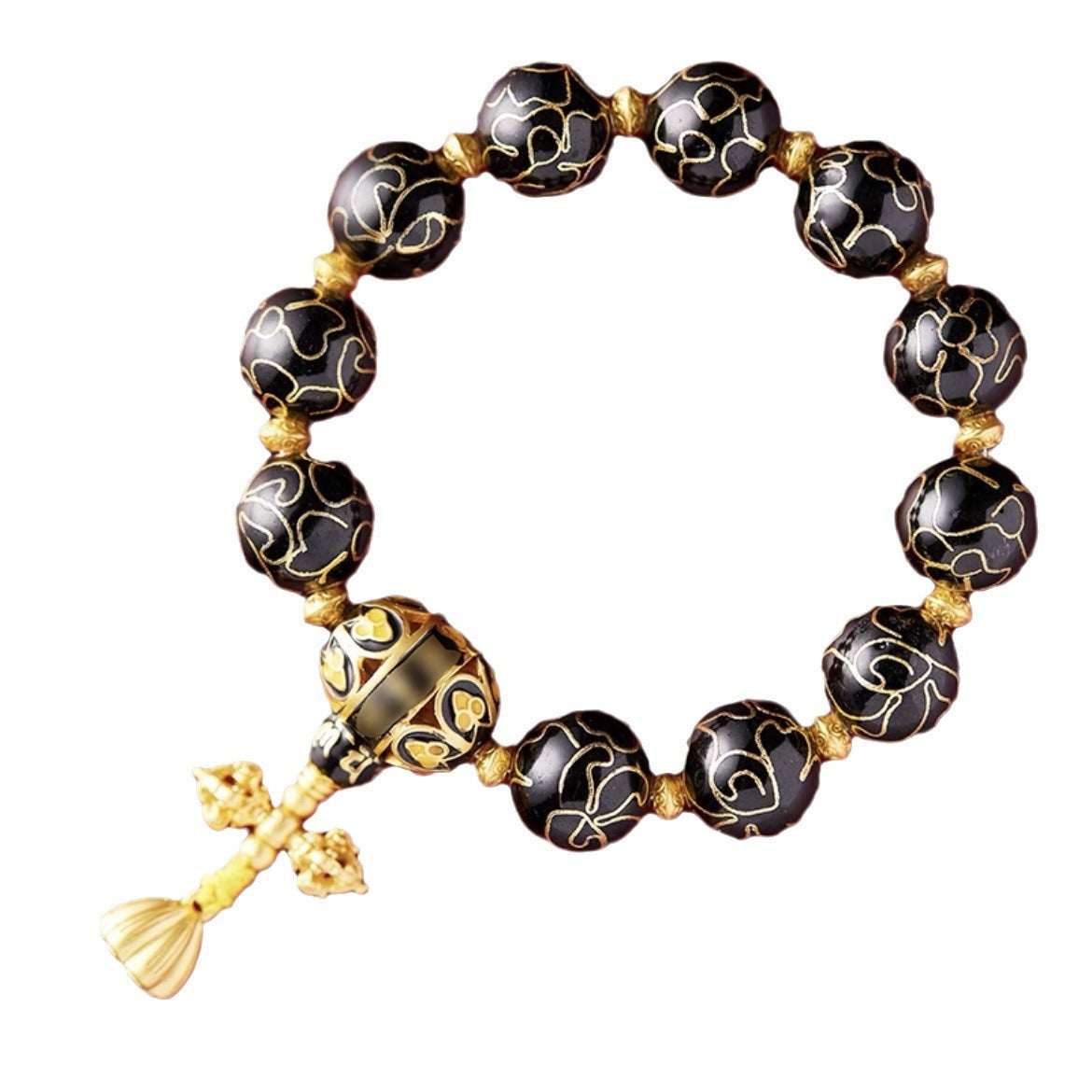 Traditional Handcrafted Cloisonné Collectible Bracelet for Spiritual & Gifting