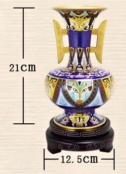 Imperial Chinese Cloisonné Collectible Vase for Home & Gifting
