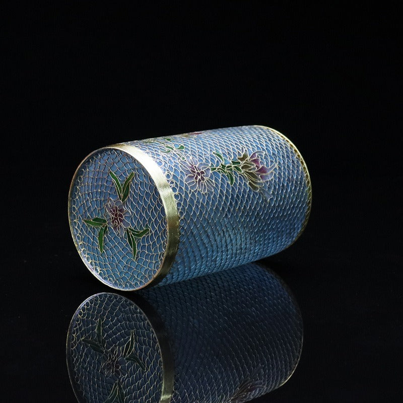Traditional Chinese Cloisonné Pen Holder Ornament