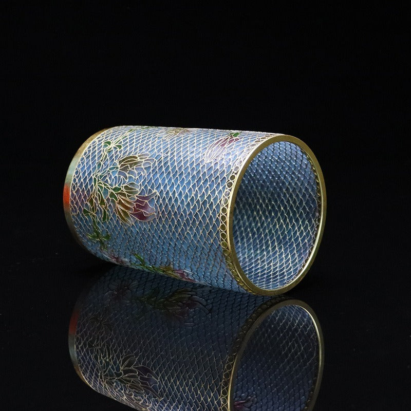 Traditional Chinese Cloisonné Pen Holder Ornament