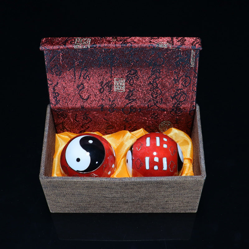 Palace Style Cloisonné Tai Chi  Ball Pair