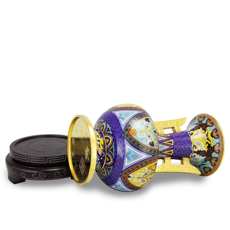 Imperial Chinese Cloisonné Collectible Vase for Home & Gifting