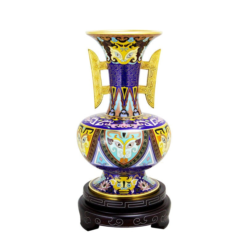 Imperial Chinese Cloisonné Collectible Vase for Home & Gifting