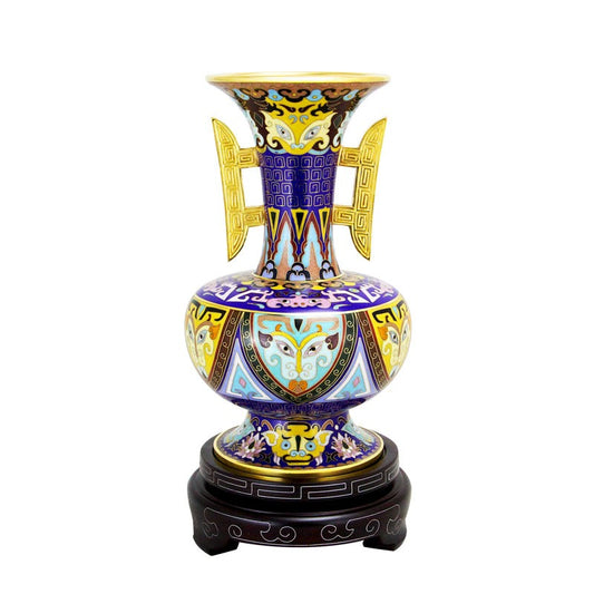 Imperial Chinese Cloisonné Collectible Vase for Home & Gifting